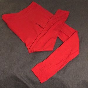 Red Athletic Leggings by 90 Degree